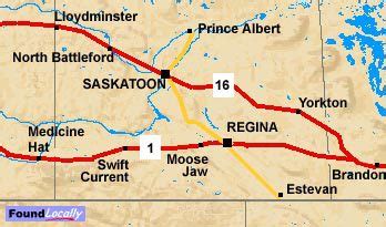 Saskatchewan towns & Cities on TransCanadaHighway.com.